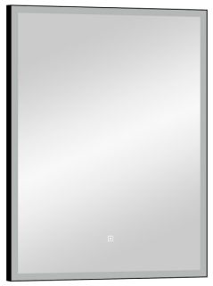 Зеркало с подсветкой Continent Frame Black ЗЛП1207 с сенсорным выключателем 50см чёрный