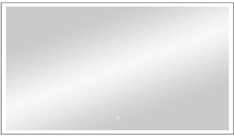 Зеркало с подсветкой Continent Frame Black ЗЛП1177 с сенсорным выключателем 120см чёрный