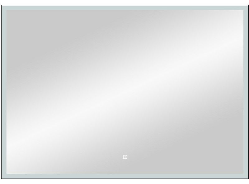 Зеркало с подсветкой Continent Frame Black ЗЛП2305 с сенсорным выключателем 90см чёрный