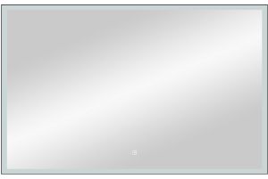 Зеркало с подсветкой Continent Frame Black ЗЛП589 с сенсорным выключателем 100см чёрный