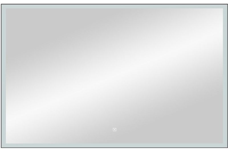 Зеркало с подсветкой Continent Frame Black ЗЛП589 с сенсорным выключателем 100см чёрный