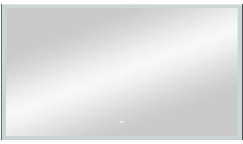Зеркало с подсветкой Continent Frame Black ЗЛП186 с сенсорным выключателем 120см чёрный