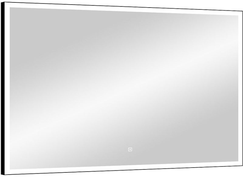 Зеркало с подсветкой Continent Frame Black ЗЛП589 с сенсорным выключателем 100см чёрный