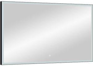 Зеркало с подсветкой Continent Frame Black ЗЛП589 с сенсорным выключателем 100см чёрный