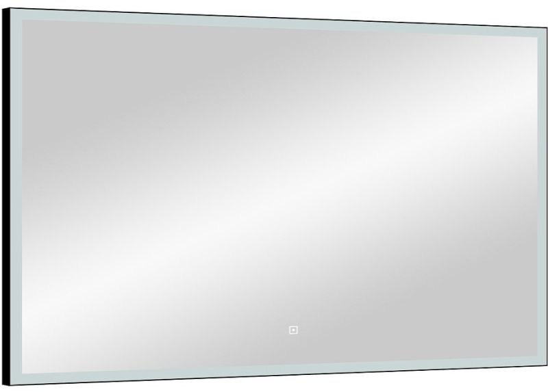 Зеркало с подсветкой Continent Frame Black ЗЛП589 с сенсорным выключателем 100см чёрный