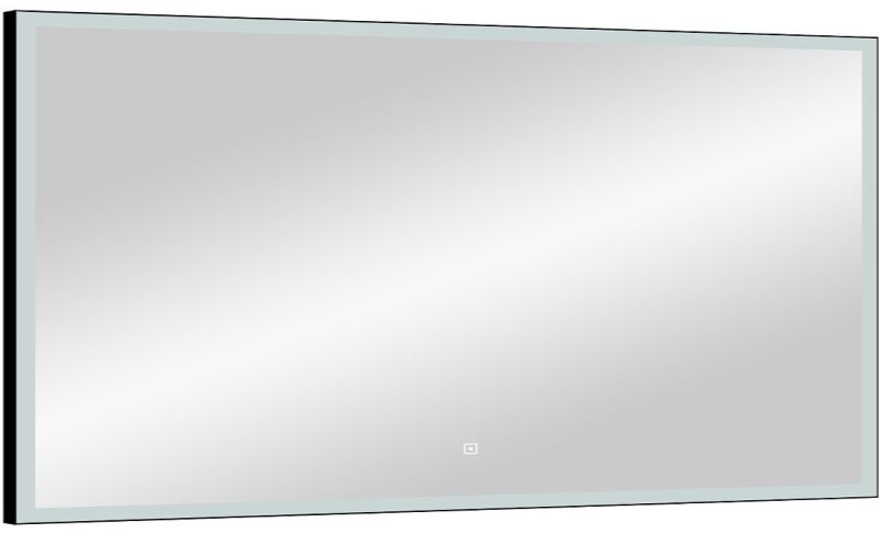Зеркало с подсветкой Continent Frame Black ЗЛП186 с сенсорным выключателем 120см чёрный