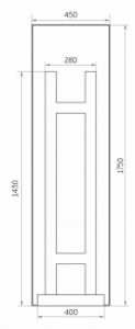 Зеркало с подсветкой Continent Tower ЗЛП960 напольное с сенсорным выключателем 45см