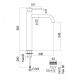 Смеситель Nobili LV00128/2CR для раковины хром