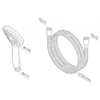 Душевая лейка Am.Pm Gem F0119000