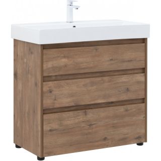 Тумба под раковину Aquanet Nova Lite 302477 85 см дуб рустикальный