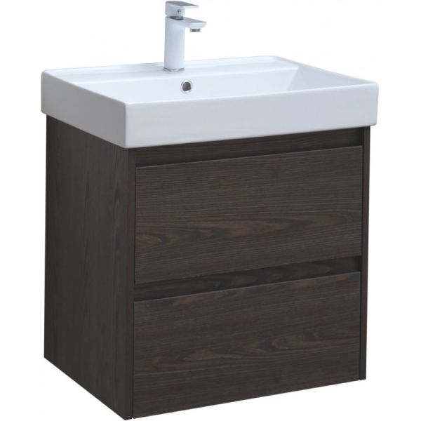 Тумба под раковину Aquanet Nova Lite 287894 60 см дуб чёрный