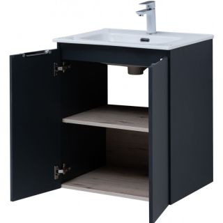 Тумба под раковину Aquanet Алвита New 277523 60 см антрацит
