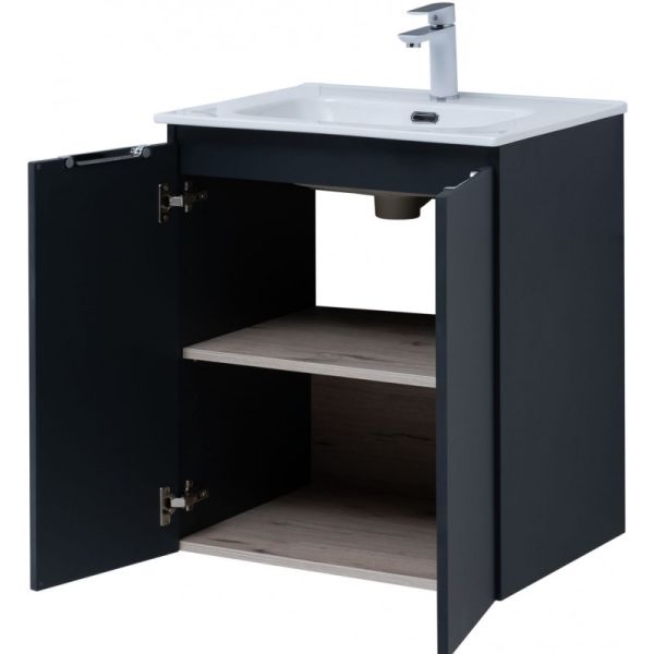 Тумба под раковину Aquanet Алвита New 277523 60 см антрацит