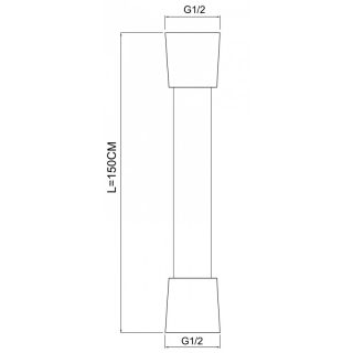 Душевой шланг Aquanet AF000-05C 246851 150 см хром