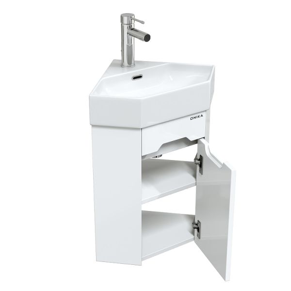 Тумба под раковину подвесная Onika Айленд 103502 35 см белый