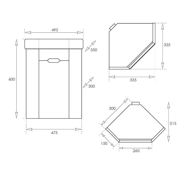 Тумба под раковину подвесная Onika Айленд 103502 35 см белый