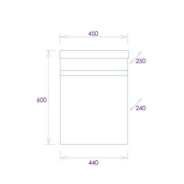 Тумба под раковину подвесная Onika Милтон 104513 45 см белый