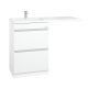 Напольная тумба под раковину под стиральную машину Onika Милтон 104801 48 см белый