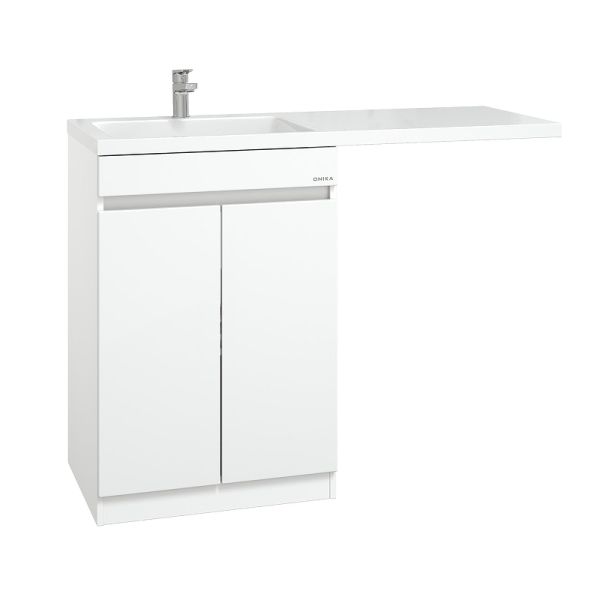 Напольная тумба под раковину под стиральную машину Onika Милтон 104802 48 см белый