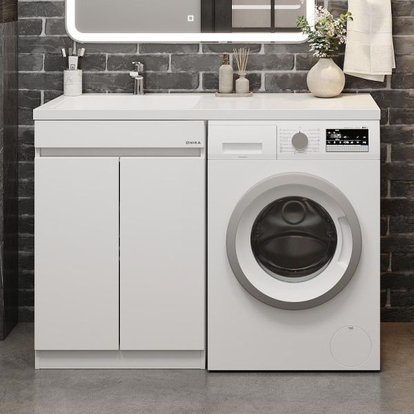 Напольная тумба под раковину под стиральную машину Onika Милтон 104802 48 см белый