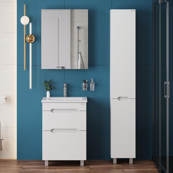 Тумба под раковину напольная Onika Айленд 105039 50 см белый