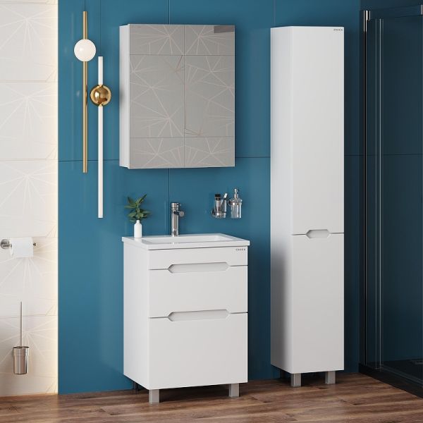 Тумба под раковину напольная Onika Айленд 106155 60 см белый