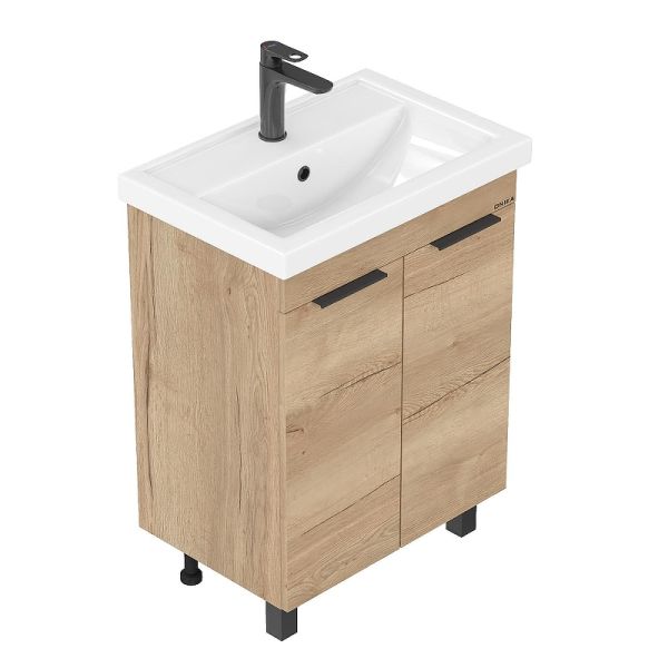 Тумба под раковину напольная Onika Легран 106159 60 см дуб галифакс