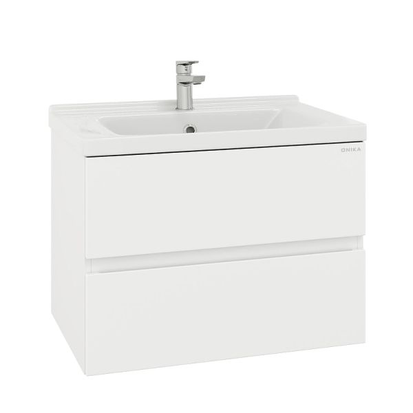Тумба под раковину подвесная Onika Эвада 107061 70 см белый
