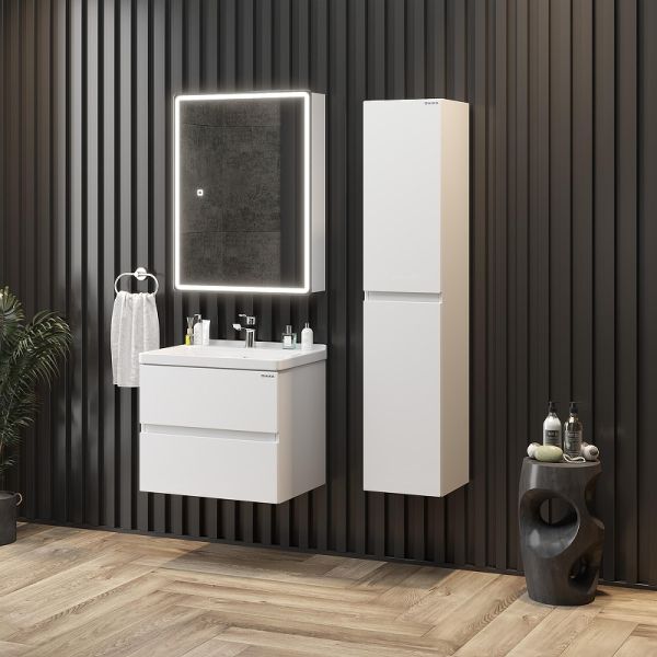 Тумба под раковину подвесная Onika Эвада 107061 70 см белый