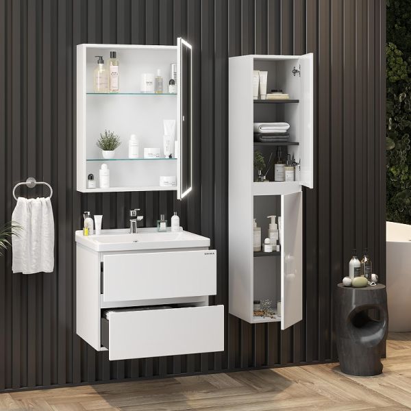 Тумба под раковину подвесная Onika Эвада 107061 70 см белый