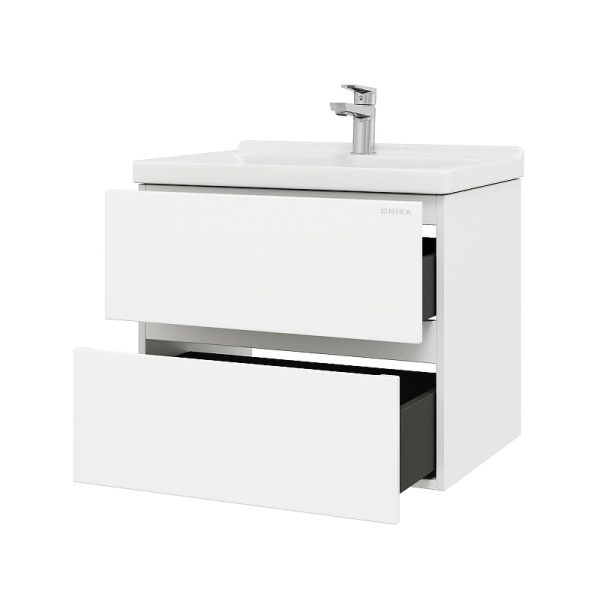 Тумба под раковину подвесная Onika Эвада 107061 70 см белый