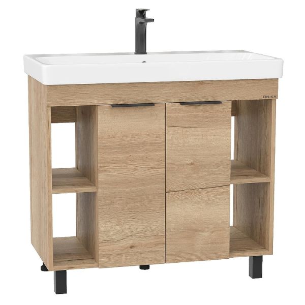 Тумба под раковину напольная Onika Легран 109031 90 см дуб галифакс
