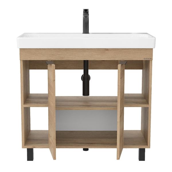 Тумба под раковину напольная Onika Легран 109031 90 см дуб галифакс