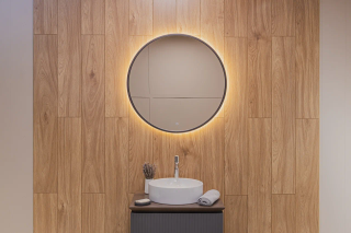 Зеркало с подсветкой Dreja Shine 99.2048 80 см сенсорный выключатель графит