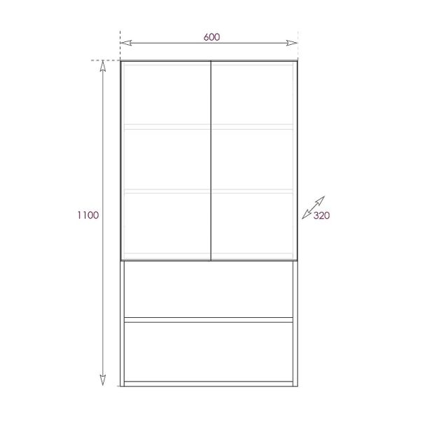 Шкаф подвесной Onika Маркус Нова 306703 60 см белый
