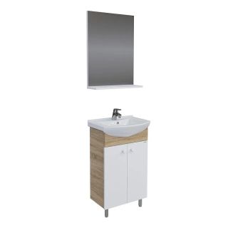 Комплект мебели Grossman Eco Line 106052-2 60 см белый/дуб сонома