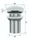 Донный клапан для раковины Gid Minucia Wh100 71101K белый
