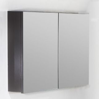 Зеркальный шкаф Armadi Art Vallessi 80см антрацит глянец 547-A glossy