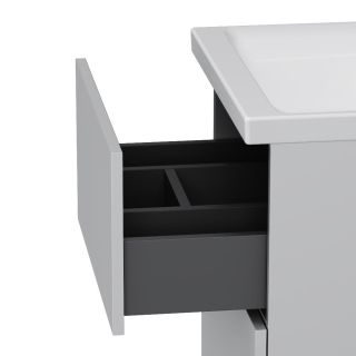 Тумба с раковиной Am.Pm Gem M90-FSX0502WG-WCC0502WG 50 см белый