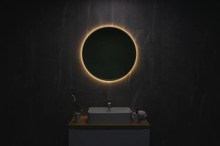 Зеркало с подсветкой Dreja Shine 99.2049 80 см сенсорный выключатель золото