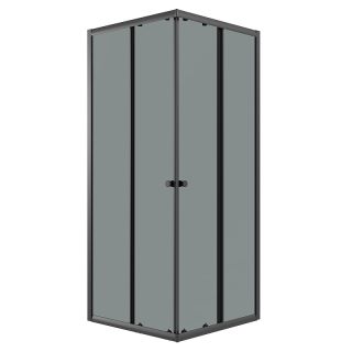 Душевой уголок Niagara Eco 90х90 NG-1009-14QT профиль Черный матовый стекло тонированное