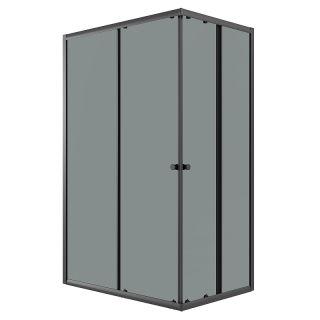 Душевой уголок Niagara Eco 120х80 NG-1012-14QT профиль Черный матовый стекло тонированное