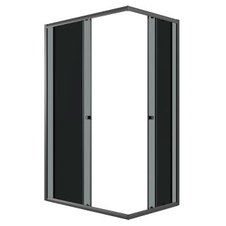 Душевой уголок Niagara Eco 120х80 NG-1012-14QT профиль Черный матовый стекло тонированное