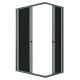 Душевой уголок Niagara Eco 120х80 NG-1012-14QT профиль Черный матовый стекло тонированное