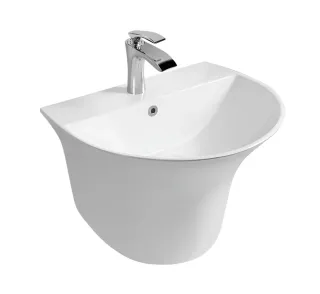 Раковина SantiLine SL-4020 белая 56 см