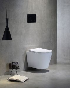 Унитаз подвесной SantiLine SL-5025 безободковый белый