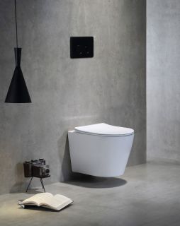 Унитаз подвесной SantiLine SL-5025 безободковый белый Унитаз подвесной SantiLine SL-5025 безободковый белый