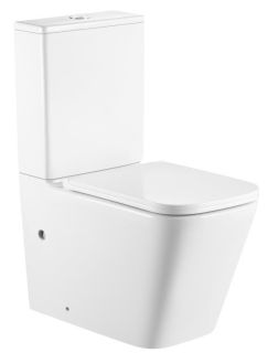 Унитаз напольный SantiLine SL-5028 безободковый белый Унитаз напольный SantiLine SL-5028 безободковый белый