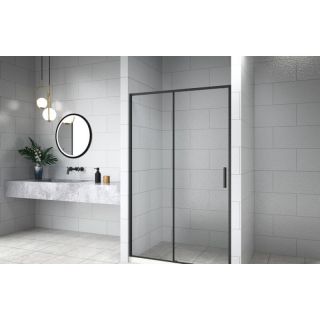 Душевая дверь Aquanet Pleasure Evo AE65-N120-BT 312537 120 см профиль чёрный стекло прозрачное