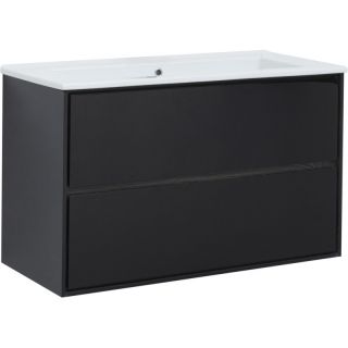 Тумба под раковину Aquanet Милан 316690 105 см чёрный